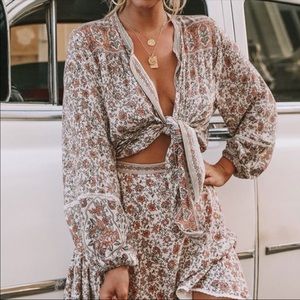 NWT - SPELL Jasmine Blouse - Cream